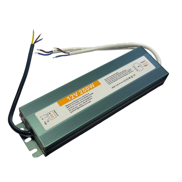 Герметичный блок питания 250Вт-12В-20.8А-IP67