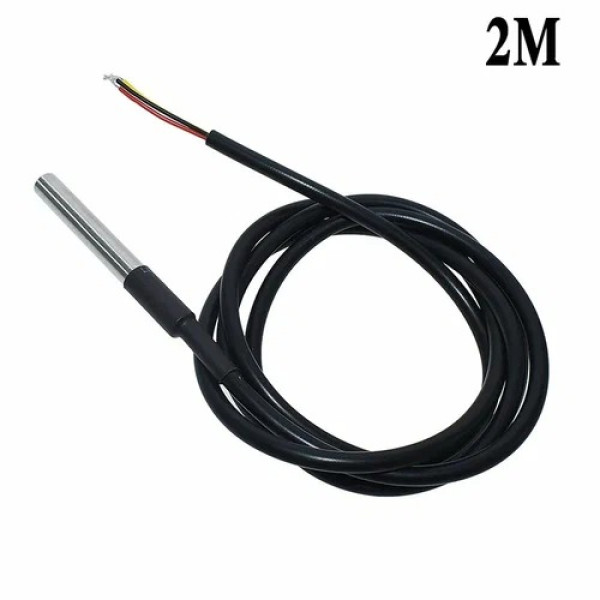 Датчик температуры DS18B20, герметичный IP67, трехпроводный, 2 м