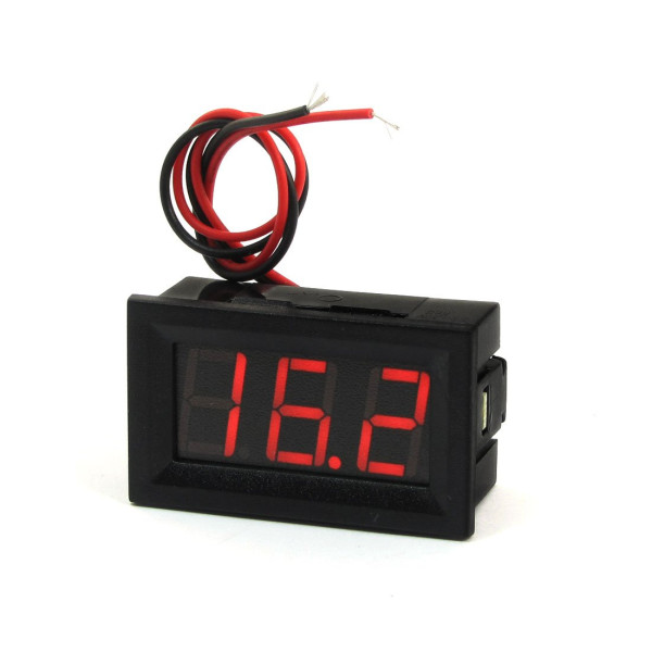 Цифровой вольтметр постоянного тока V27D-T1 Red (3.2-30V)
