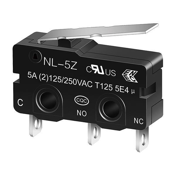 Микропереключатель с коротким рычагом NL-5Z, 5шт