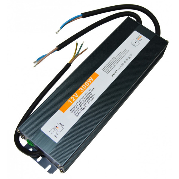Герметичный блок питания 300Вт-12В-25А-IP67