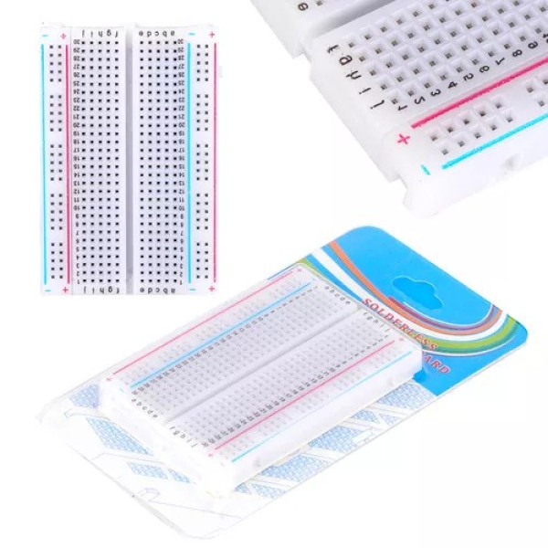 Беспаечная мини макетная плата (solderless breadboard) на 400 отверстий