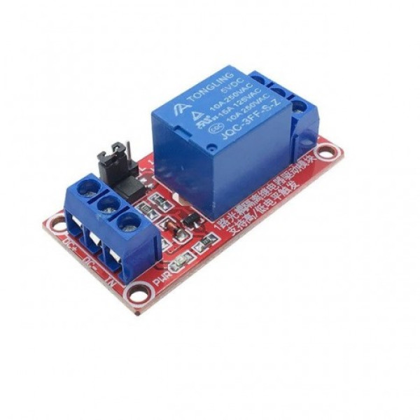 Модуль релейный 1 канальный, 10A, 12V (оптопарная развязка)