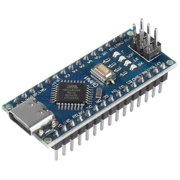Arduino совместимый Nano 3.0 Type-C ATMEGA328P (припаянные контакты)