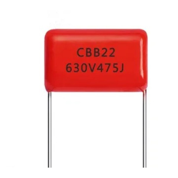 Пленочный конденсатор CBB22 475J-630V (4,7мкФ-630 вольт), 5%, 25мм