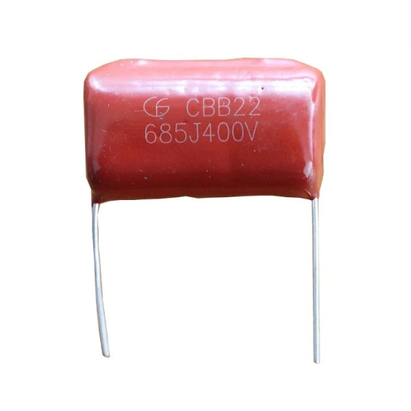 Пленочный конденсатор CBB22 685J-400V (6,8мкФ-400 вольт), 5%, 27мм