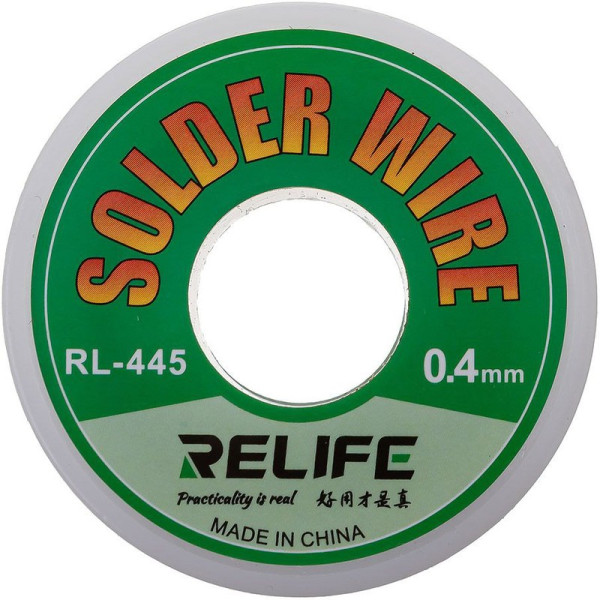 Припой в проволоке RELIFE RL-445 0.4mm 25гр