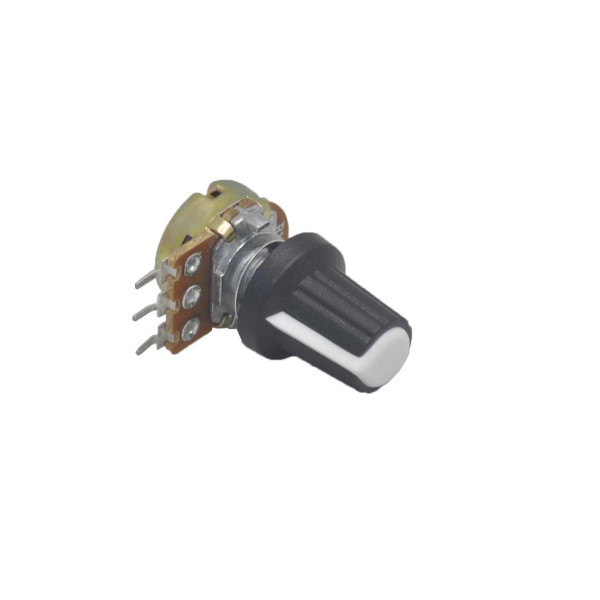 Потенциометр WH148-B2k, 2кОм, 15мм, 3pin, с колпачком
