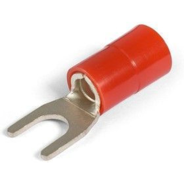 Наконечник вилочный изолированный НВИ серии SV1,25-4 (красный цвет),10шт