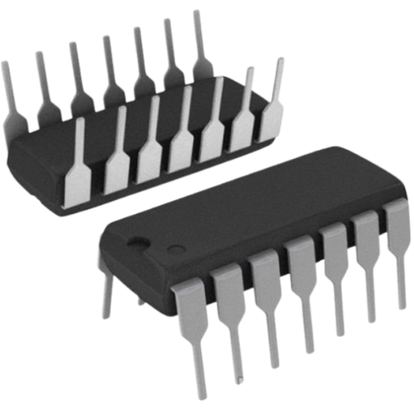 Микросхема CD4093BE, корпус DIP14, аналог КР1561ТЛ1