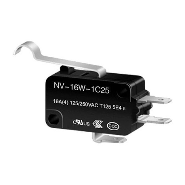 Микропереключатель с рычагом с имитацией ролика NV-16W, 5шт